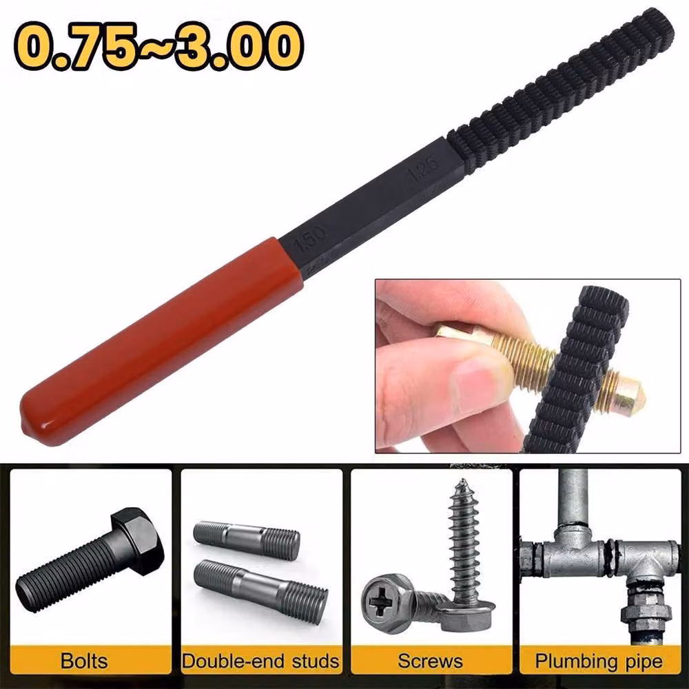 SPETLEK Metric Thread Restoration Repair File in Black – 3