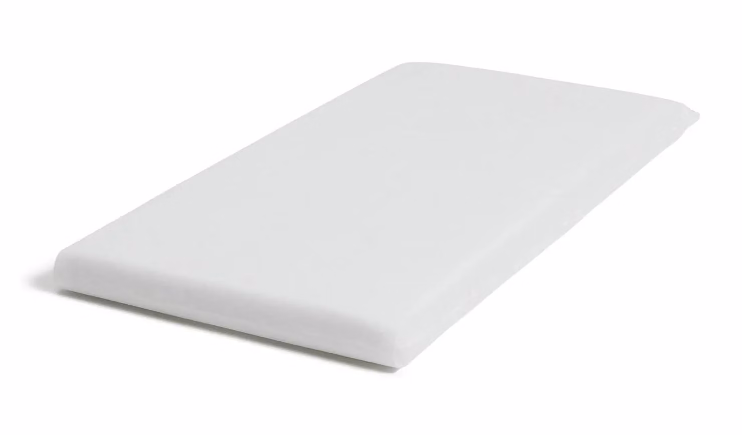 Cuggl White Fibre Cot Mattress for Babies with Removable Cover, W/D/H: 120 x 60 x 7.5 cm