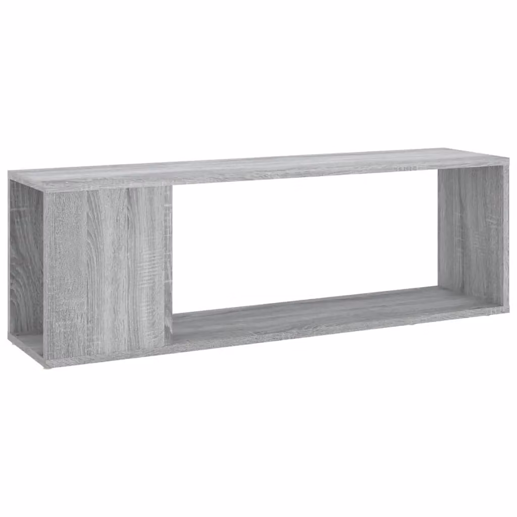 Berkfield Home Grey Sonoma TV Cabinet in Engineered Wood W/D/H: 100 x 24 x 32 cm – 2