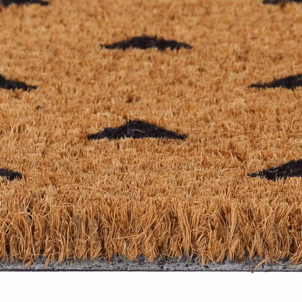 Berkfield Home Rectangular Coir and PVC Door Mat in Brown and Sand, W: 60 cm, D: 40 cm – 3