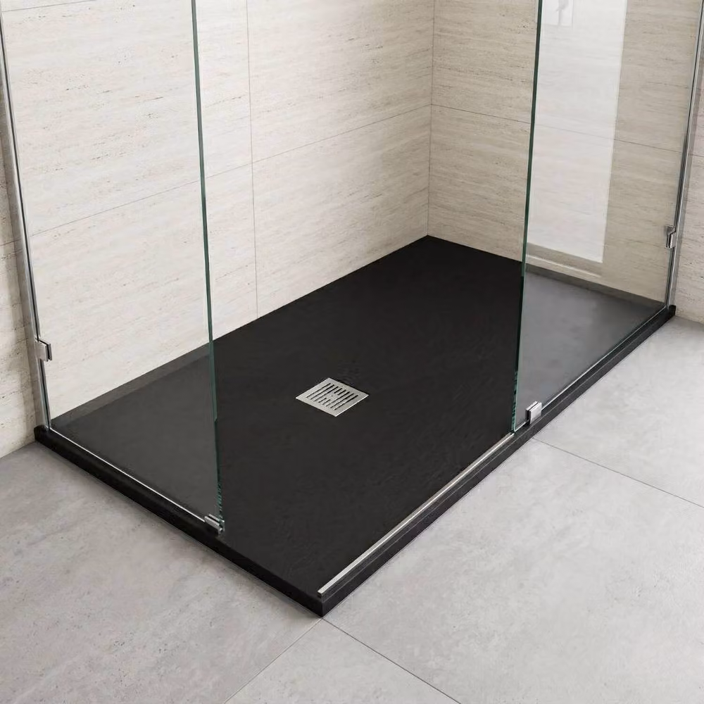 Balterley Premium Slimline Rectangular Acrylic Shower Tray, Black, W: 170 cm, D: 90 cm – 3