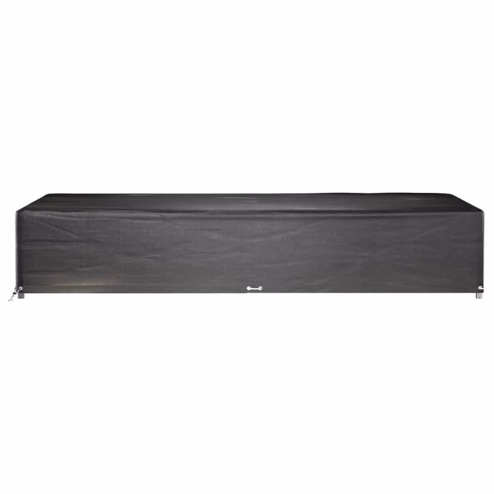 Berkfield Home Set of 2 Water Repellent Rectangular Garden Furniture Covers in Black, W/D/H: 325 x 205 x 60 cm – 3