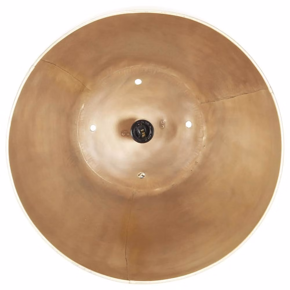 Berkfield Home Industrial Round Hanging Lamp in Gold Brass, Diameter: 42 cm, E27 – 2