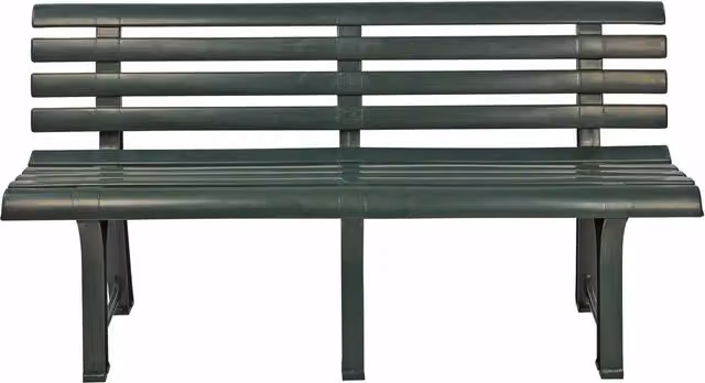 URBNLIVING Classic Green Plastic Outdoor Garden Bench