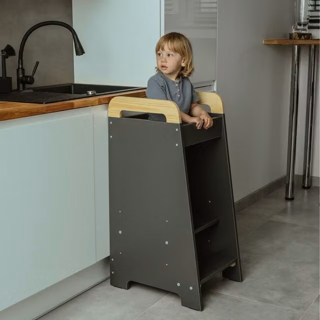 Love For Sleep Original Kitchen Tower in Anthracite and Pine