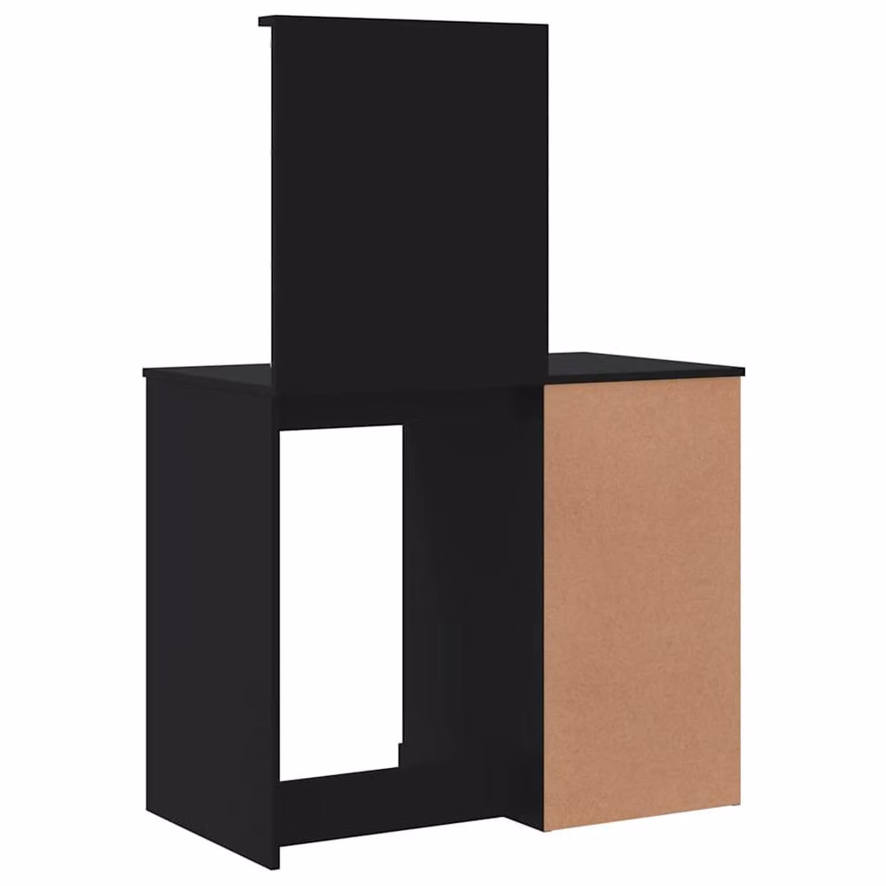 Berkfield Home Hollywood LED Dressing Table in Black, W/D/H: 90 x 42 x 132.5 cm – 4