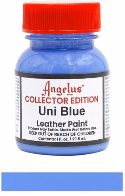Angelus Acrylic Leather Paint Collector Edition in Uni Blue and Turquoise, 29.57 ml