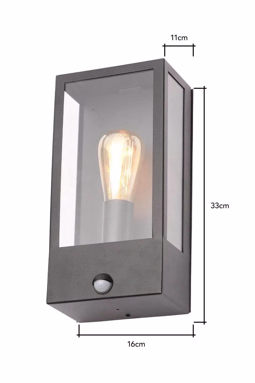 BHS Lighting Wallace Modern Outdoor Wall Light with Motion Sensor in Black – 4