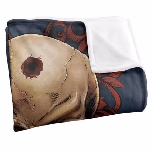 JQ Licensing Ba-Jp Skull and Pistols Super Soft Silky Touch Fleece Throw Blanket, Multicolour, W: 91 cm, D: 147 cm – 2