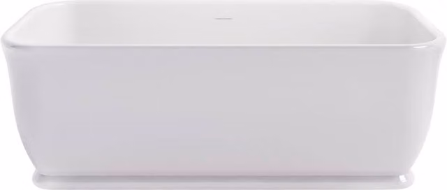 Balterley Magnus Free Standing Square Bath in White W/D/H: 168 x 75 x 57 cm