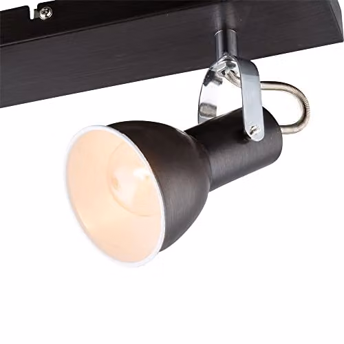 Globo Lighting Fargo Twin Wall Spotlight, Brown, E14, Adjustable – 3