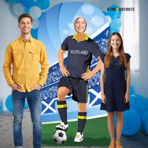 Star Cutouts SC4470 Scotland Football Stand-In Cardboard Cutout Multicolour Photo Prop – 2
