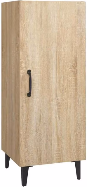 Berkfield Home Sonoma Oak Sideboard in Light Oak, W/D/H: 34.5 x 34.5 x 90 cm – 1
