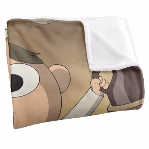 LOGOVISION Over The Garden Wall Potatoes and Molasses Super Soft Fleece Throw Blanket, White and Multicolour, W/D/H: 152 x 127 cm – 2