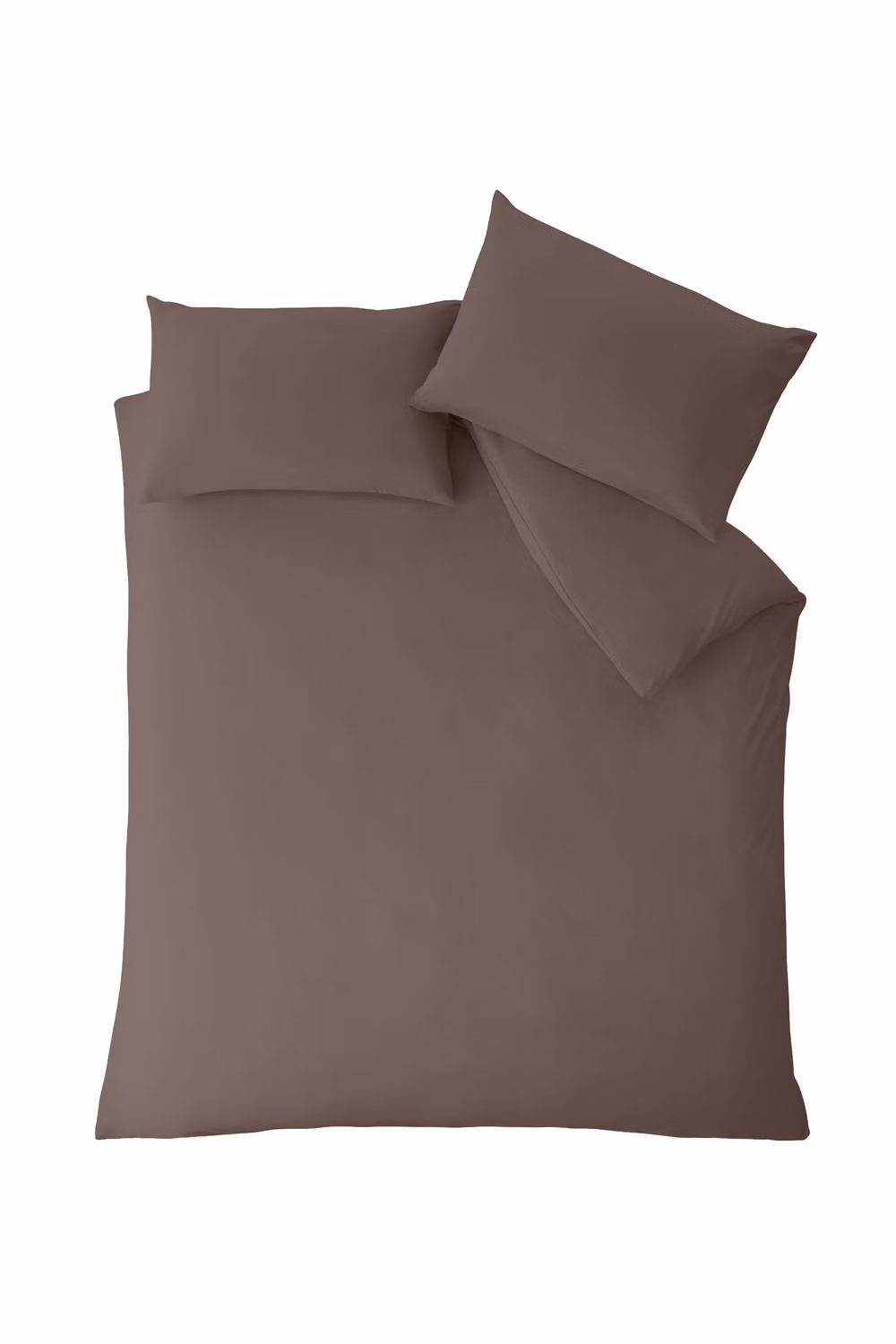 Catherine Lansfield So Soft Non Iron Microfibre Duvet Cover Set in Brown, Size: 200 x 200 cm – 2