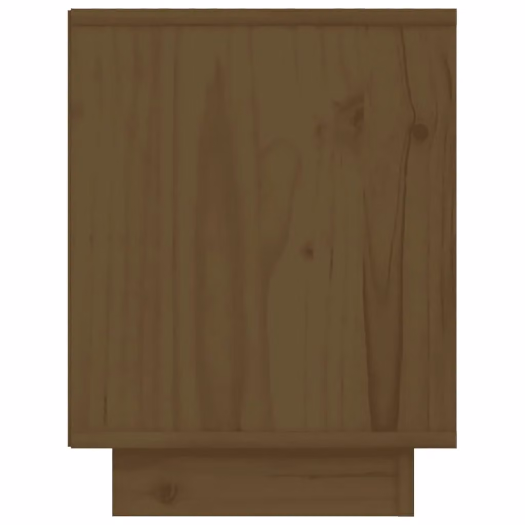 Berkfield Home Set of 2 Bedside Cabinets in Honey Brown Solid Wood Pine, W/D/H: 40 x 30 x 40 cm – 4
