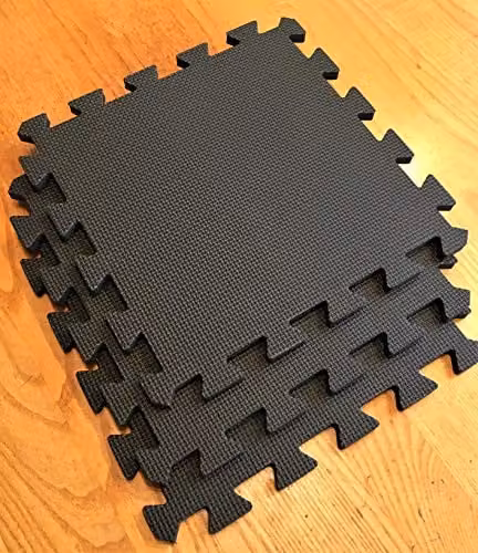 Swift Foundations Warm Floor Workshop 8 x 8ft Floor Tiling Kit, Black