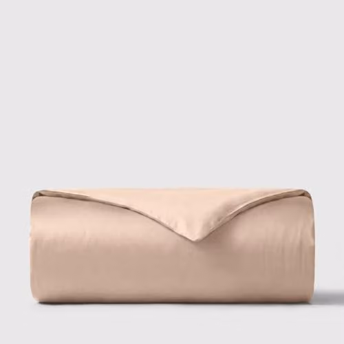 Bedable Mako Satin Cotton Duvet Cover, 460 Thread Count, Beige – 1