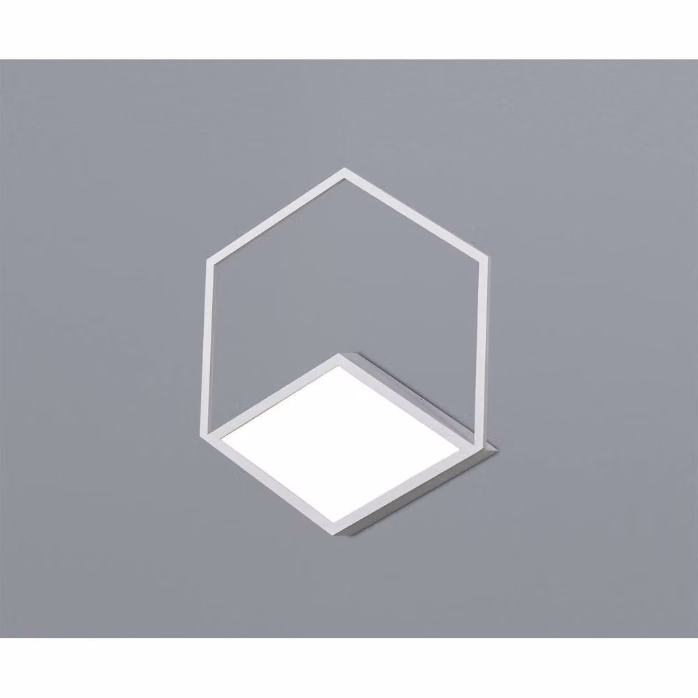 Netlighting Kubick White LED Ceiling and Wall Light, 48W, 3000K Warm White, 2700lm – 2