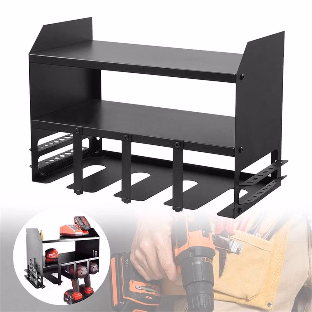 Nordara Heavy Duty Power Tool Organizer and Drill Wall Holder, Black, W: 1000 cm, H: 52 cm, D: 30.5 cm – 4