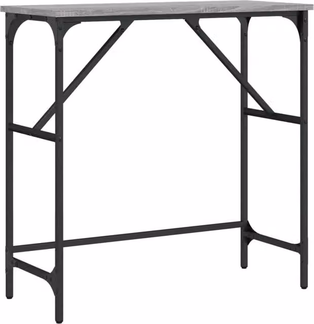 Berkfield Home Console Table in Grey Sonoma, W/D/H: 75 x 32 x 75 cm – 1