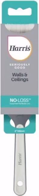 Harris Seriously Good White Flat Wall and Ceiling Paint Brush for Water-Based Paints