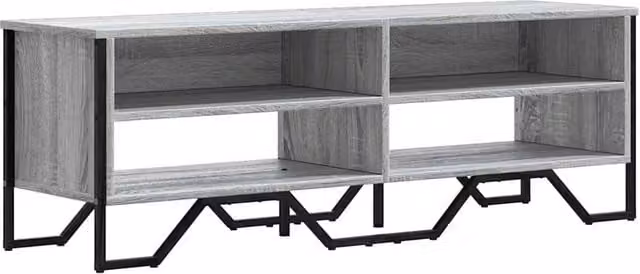 Berkfield Home Grey Sonoma TV Cabinet in Engineered Wood W/D/H: 122 x 34 x 41 cm