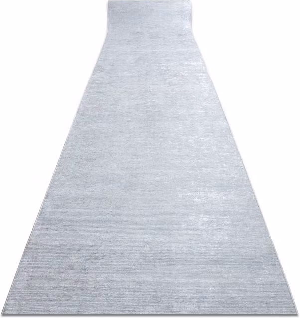 RugsX Anti-Slip Lotus Runner in Grey, W: 100 cm, L: 200 cm