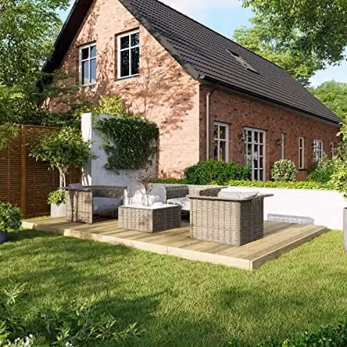 Powersheds Premium Wooden Decking Kit in Brown