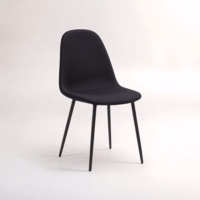 Interiors by Premier Salford Modern Black Fabric Dining Chair