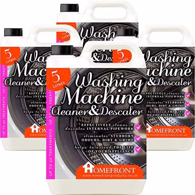 Homefront Washing Machine Cleaner and Descaler 2-in-1 Formula, White, 20l