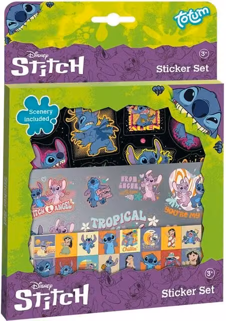 Totum Disney Stitch Multicolour Sticker Set