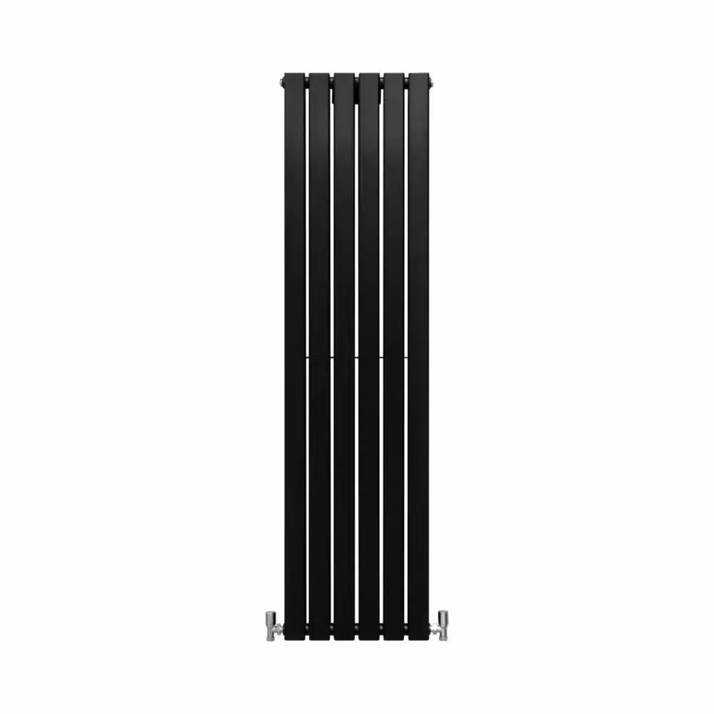 Monstershop Designer Flat Panel Steel Radiator in Black, W: 160 cm, H: 42 cm – 2