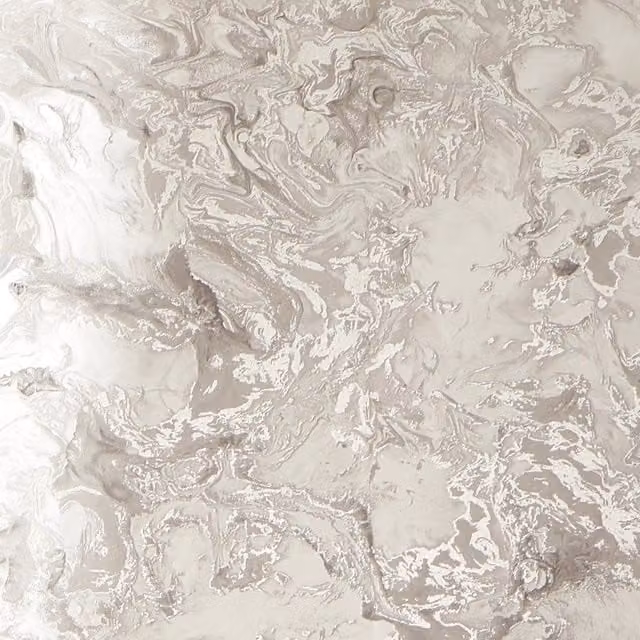 I Love Wallpaper Abstract Liquid Marble Wallpaper in Taupe, Beige and Yellow
