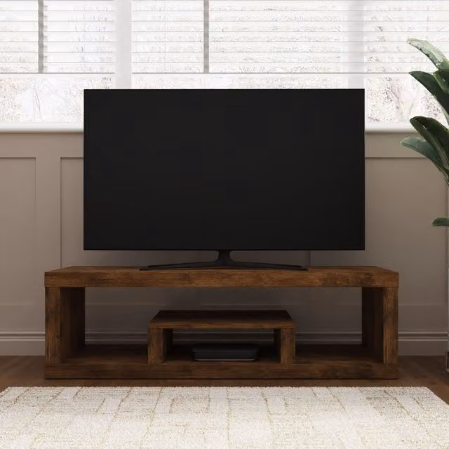 GFW Jakarta Modern Lowboard TV Unit in Brown Wood Effect – 2