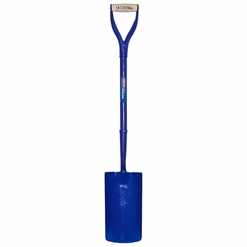Faithfull FAIASGMYD All Steel Contractors Grafting Shovel with MYD Handle in Blue and Multicolour