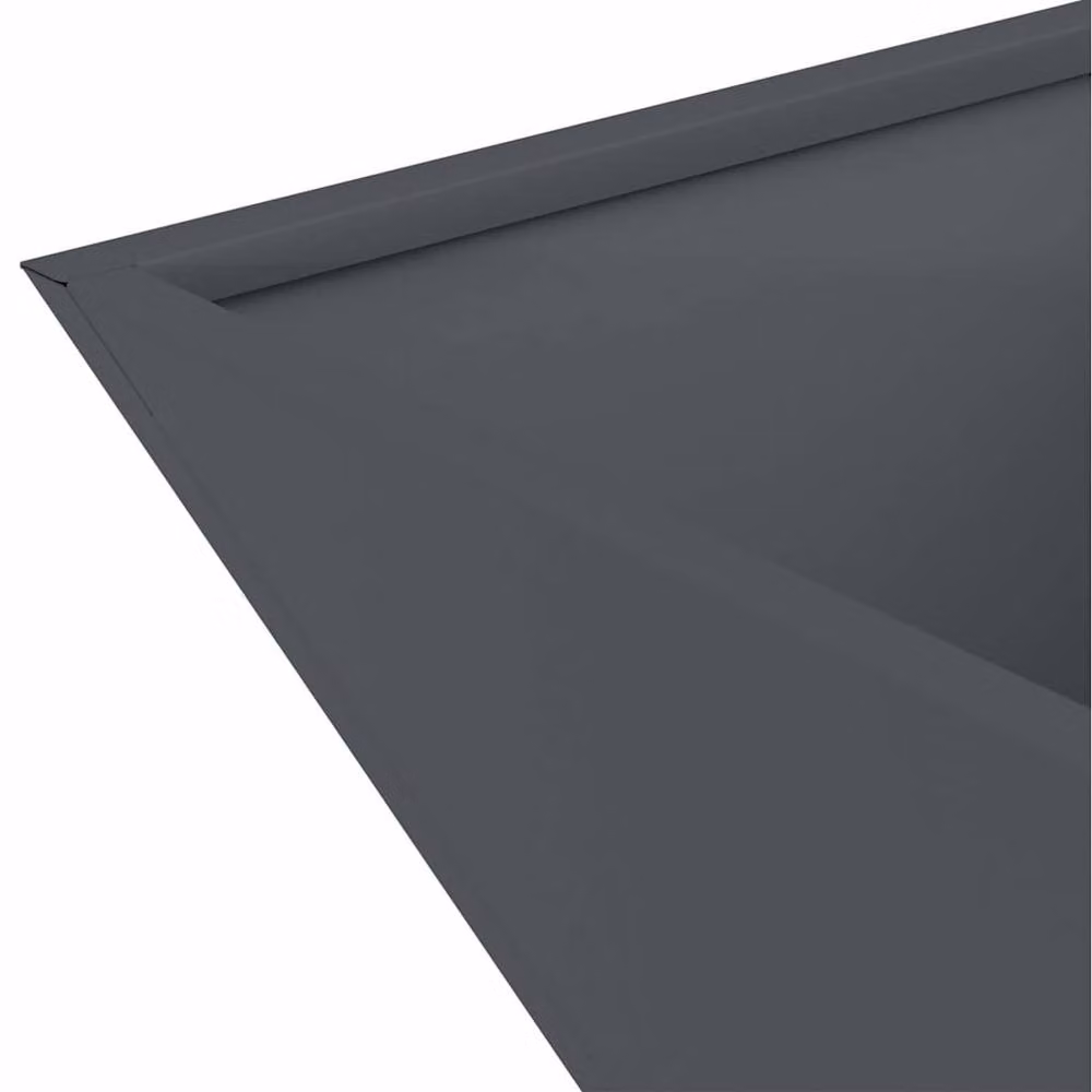 Berkfield Home Modern Garden Bowl Planter in Anthracite Steel, W/D/H: 35 x 35 x 15 cm – 5