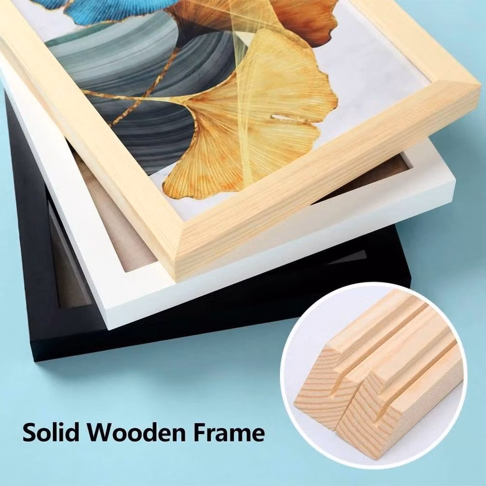 FLAVORA 4 Pack White Rectangular Wood Photo Frames, 11x14 inch – 1