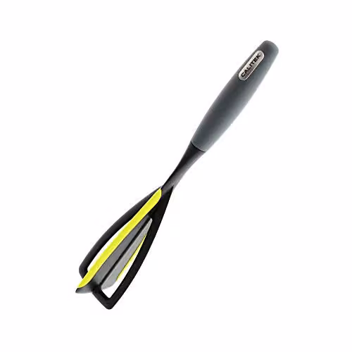 Calitek 3 in 1 Whisk Spatula and Dough Scraper with Silicone Head in Green and Grey – 1