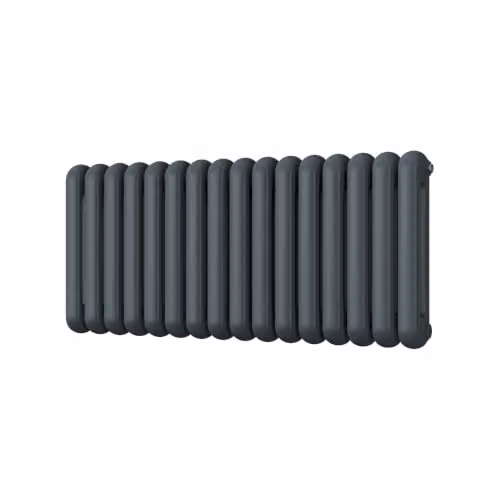 UK Radiators Sherwood Anthracite Round Top Column Radiator, W: 1132 mm, H: 500 mm – 2