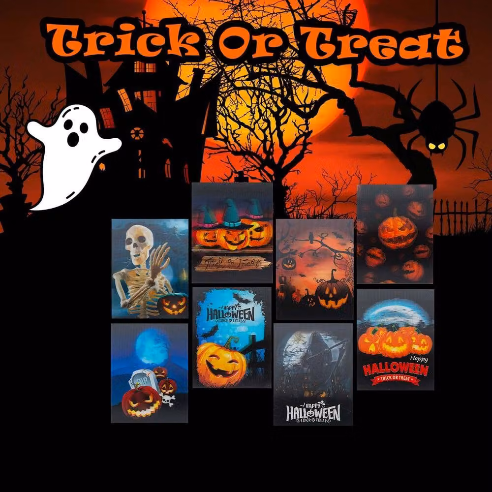 VFM e-Store Halloween Notepad 8 Pack, Multicolour, W: 6.4 cm, H: 8.25 cm – 3