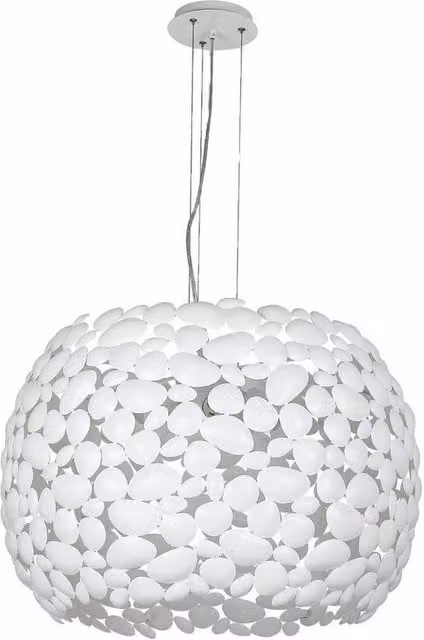 Netlighting DIONISO 5 Light Pendant Ceiling Light, White, W: 65 cm, D: 40.5 cm