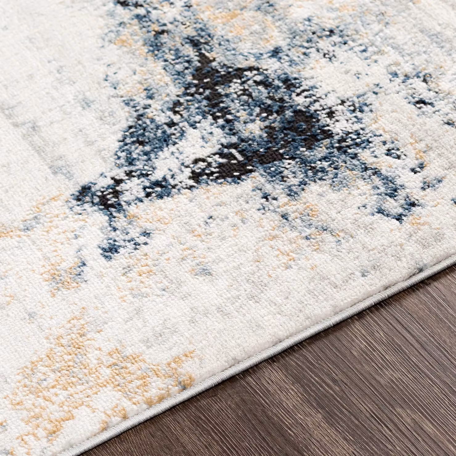 Livabliss Jolie Abstract Modern Marble Rug in Dark Blue, Grey, Beige and Burgundy, W/D/H: 80 x 220 cm – 3