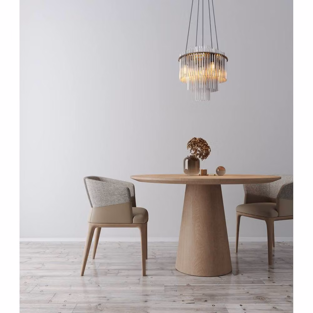 Globo Lighting Modern Round Pendant Lamp with Smoke Glass and Black Metal, W/D/H: 40 x 40 x 40 cm – 6