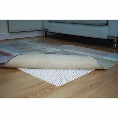 JVL Rug Safe Rug Gripper for Hard Floors in White or Beige, W: 90 cm, D: 60 cm