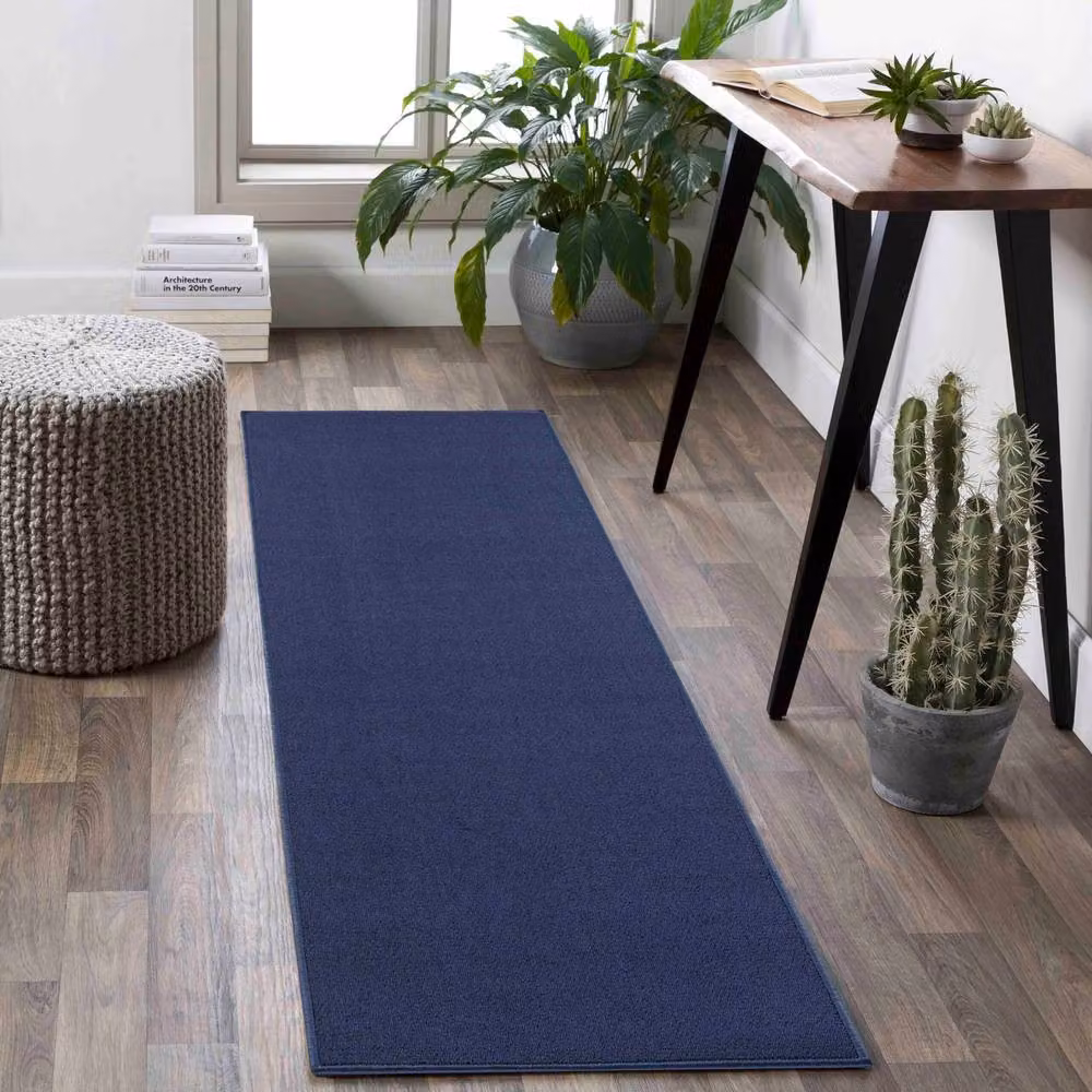 Desire Rugs Simple Modern Hand Tufted Plain Area Rug in Blue, W: 200 cm, D: 290 cm – 4