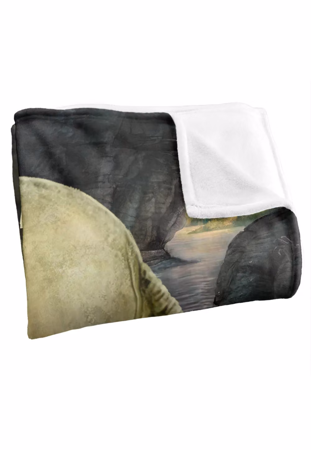 Universal Monsters Black Lagoon Silky Touch Super Soft White Throw Blanket – 3