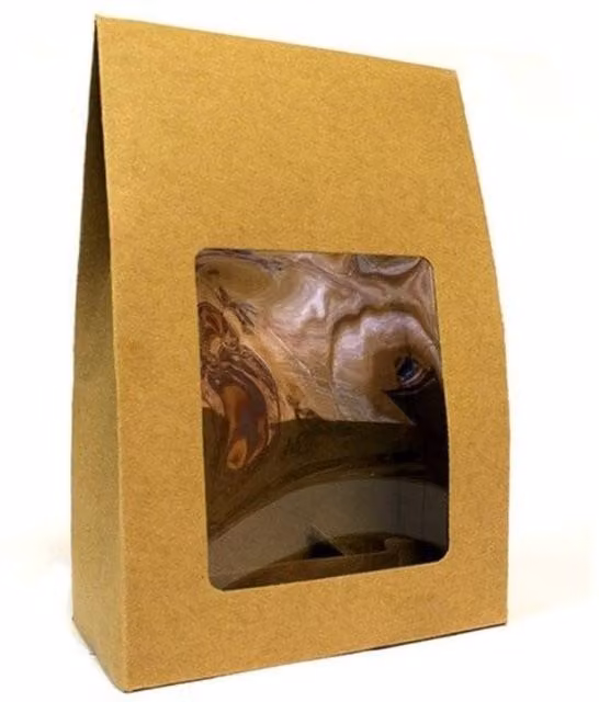 KDMD Large Flat Pack Kraft Paper Gift Box in Brown, W/D/H: 24 x 16 x 8 cm – 1