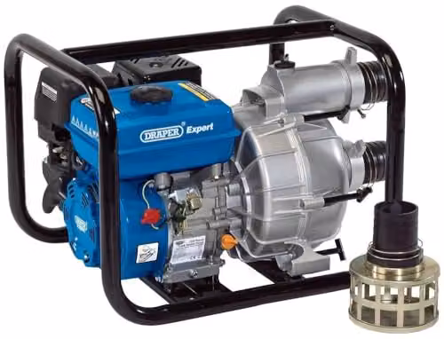 Draper Expert 16128 Petrol Trash Water Pump, 750L/min, 7HP, Blue – 3
