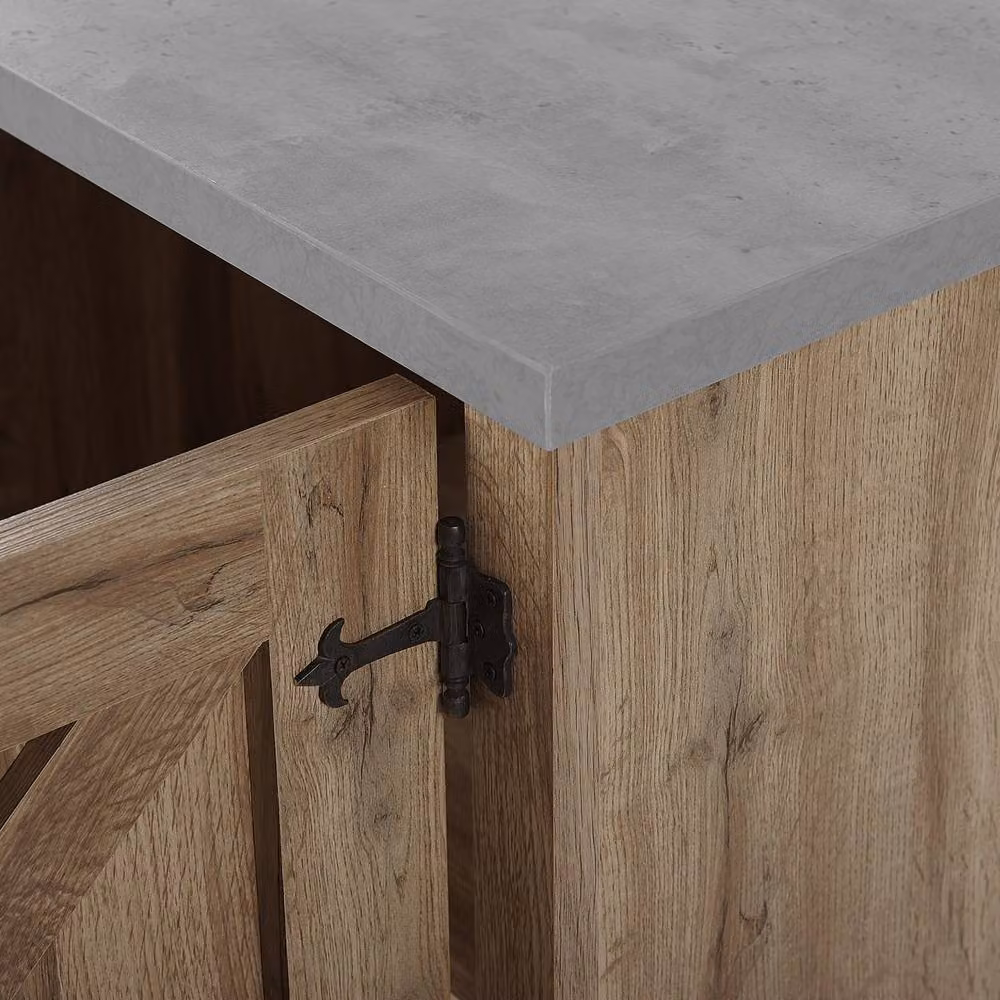 Wyld and Coco Everwood Sideboard in Light Brown Oak, W/D/H: 100 x 40 x 79 cm – 4